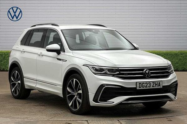 Used 2023 Volkswagen Tiguan 1.5 TSI 150 R-Line 5dr DSG Pure white at Martins Group