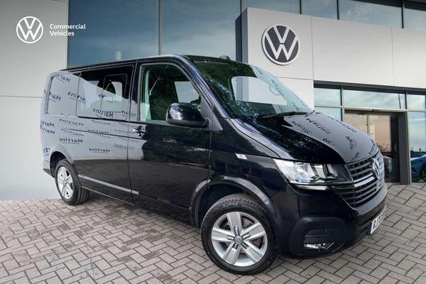Used 2020 Volkswagen Transporter T30 Kombi Highline SWB 150 PS 2.0 TDI 7sp DSG *App-Connect +Air Cond* Deep black at Martins Group