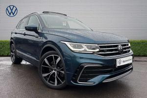 Used 2022 Volkswagen Tiguan 2.0 TSI 4Motion R-Line 5dr DSG Nightshade Blue