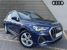 Used 2024 Audi Q3 S line 35 TFSI  150 PS S tronic Navarra Blue Metallic