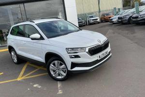 Used 2025 Skoda Karoq 1.5 TSI SE Edition 5dr Moon White Metallic