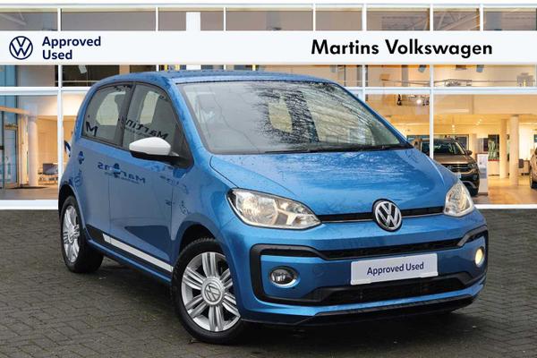 Used 2020 Volkswagen Up White Edition 1.0 5dr Hatchback Blue Manual