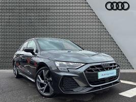 Used 2025 Audi A3 Saloon Black Edition 35 TFSI  150 PS S tronic Daytona Grey Pearl Effect