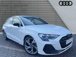 Used 2024 Audi A3 Sportback Black Edition 35 TFSI  150 PS 6-speed Arkona white, solid