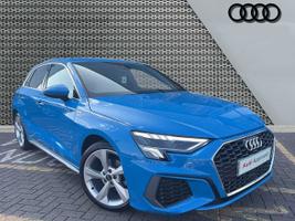 Used 2022 Audi A3 Sportback S line 30 TFSI  110 PS 6-speed Turbo Blue