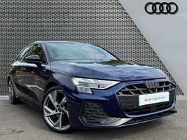 Used 2025 Audi A3 Sportback Black Edition TFSI  150 PS S tronic Navarra blue, metallic