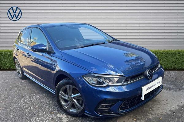 Used 2022 Volkswagen Polo 1.0 TSI 110 R-Line 5dr DSG Reef blue at Martins Group