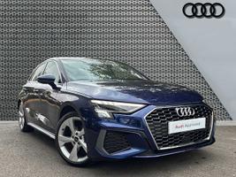 Used 2024 Audi A3 Sportback S line 35 TFSI  150 PS S tronic Navarra blue, metallic