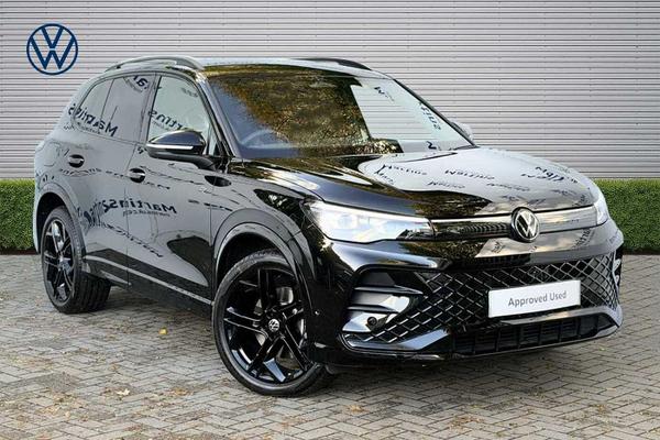 Used 2025 Volkswagen Tiguan 2.0 TDI R-Line 5dr DSG Deep Black Pearl Effect at Martins Group