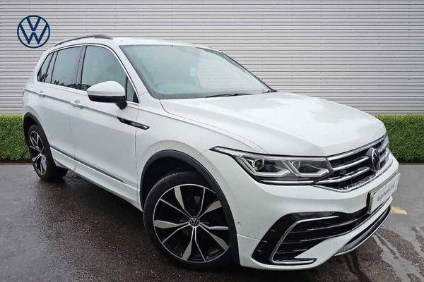 Used 2023 Volkswagen Tiguan 1.5 TSI 150 R-Line 5dr DSG Pure white at Martins Group