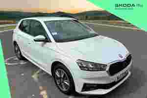 Used 2023 Skoda Fabia 1.0 TSI (110ps) SE L 5-Dr Hatchback Moon White Metallic