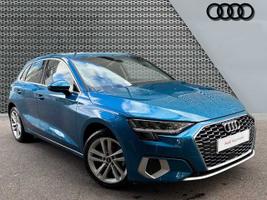 Used 2022 Audi A3 Sportback Sport 30 TFSI  110 PS 6-speed Atoll blue, metallic