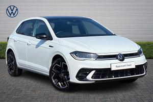 Used 2025 Volkswagen Polo 1.0 TSI 115 Black Edition 5dr DSG Pure White with Black Roof