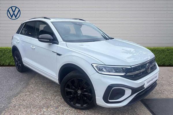 Used 2022 Volkswagen T-roc 1.5 TSI R-Line 5dr **BLACK DESIGN PACK*REAR VIEW CAMERA** Pure white at Martins Group