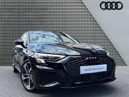 Used 2023 Audi A3 Sportback MY23.5 Black Edition 35 TFSI  150 PS S tronic Mythos black, metallic