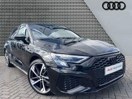 Used 2023 Audi A3 Sportback Black Edition 35 TFSI  150 PS S tronic Mythos black, metallic