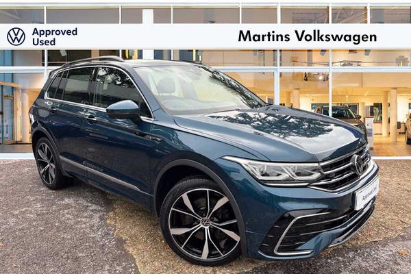 Used 2021 Volkswagen Tiguan R-Line 2.0 TSI 190PS 7-speed DSG 4WD 5 door **VIENNA LEATHER*REAR VIEW CAMERA** at Martins Group