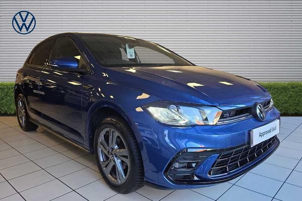 Used 2022 Volkswagen Polo 1.0 TSI R-Line 5dr DSG Reef blue at Martins Group