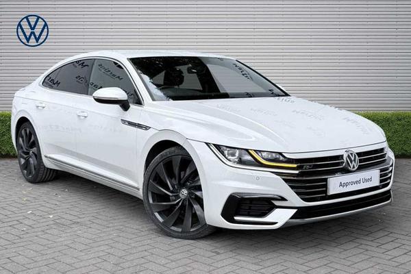 Used 2019 Volkswagen Arteon Fastback 2.0 TSI R-Line 5dr DSG Oryx White Mother-Of-Pearl at Martins Group