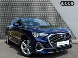 Used 2024 Audi Q3 Sportback S line 35 TFSI  150 PS S tronic Navarra Blue Metallic