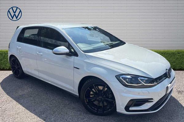 Used 2019 Volkswagen Golf 2.0 TSI 300 R 5dr 4MOTION DSG **BLACK PRETORIA ALLOYS** Pure White at Martins Group