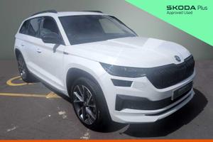 Used 2024 Skoda Kodiaq 1.5 TSI Sport Line 5dr DSG [7 Seat] Moon White Metallic