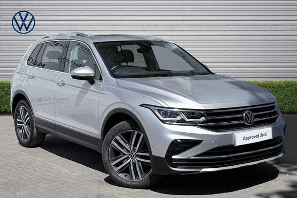 Used 2021 Volkswagen Tiguan 1.4 TSI eHybrid Elegance 5dr DSG Reflex silver at Martins Group