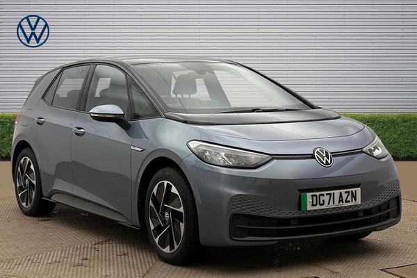 Used 2021 Volkswagen ID.3 150kW Life Pro Performance 58kWh 5dr Auto **EAST DERRY ALLOYS*HEAT PUMP** Stonewashed Blue at Martins Group