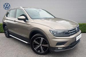 Used 2018 Volkswagen Tiguan 2.0 TDi 190 4Motion SE 5dr DSG Titanium Beige