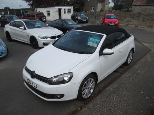 2011 VOLKSWAGEN GOLF 1.6 TDI BLUEMOTION TECH SE 2DR CABRIOLET . DIESEL 114,600 MILES MANUAL... photo