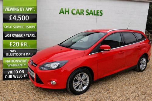 2014 FORD FOCUS 1.6 TDCI 115 TITANIUM NAVIGATOR 5DR DIESEL 84,334 MILES MANUAL ONLY 4,500... photo