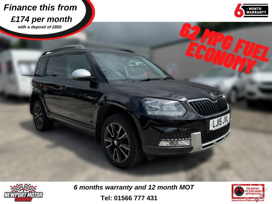 Used 2015 Skoda Yeti TDI CR SE 5dr £7,995 98,000 miles Black