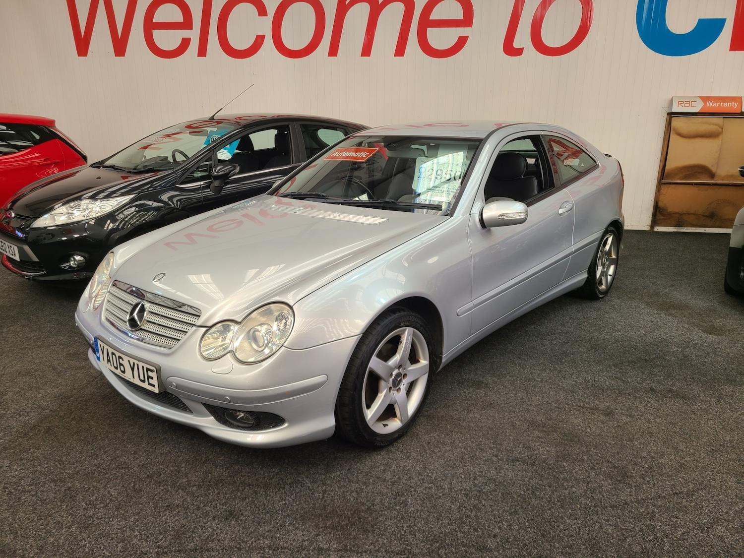 MERCEDES C CLASS C180K 1.8 EVOLUTION S AUTOMATIC 3 DOOR PETROL 89,000 MILES AUTOMATIC ONLY...