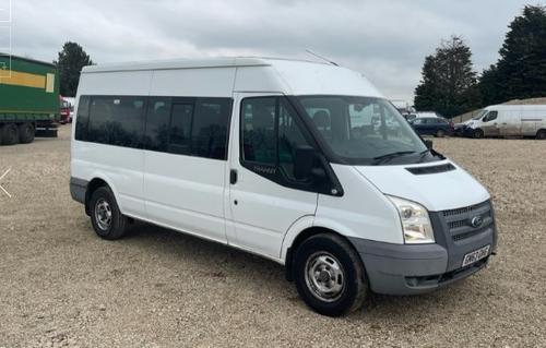 2013 TRANSIT T350 2.2 TDCI 136 BHP LWB MEDIUM ROOF 14 SEATER MINIBUS 57K... photo