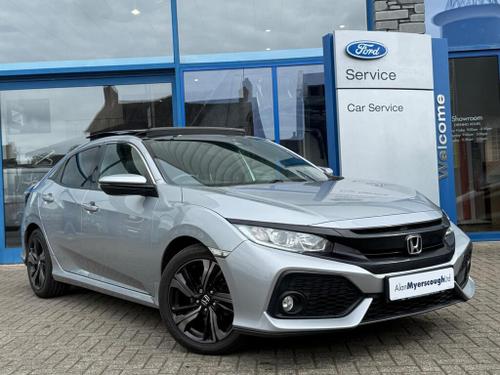 2017 HONDA CIVIC 1.0 VTEC TURBO EX 5DR CVT PETROL 62,800 MILES AUTOMATIC ONLY 10,995... photo