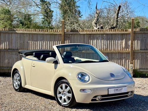 2003 BEETLE 2.0 CABRIOLET CREAM LOW MILEAGE PETROL CONVERTIBLE ULEZ PETROL 103,000 MILES MANUAL... photo
