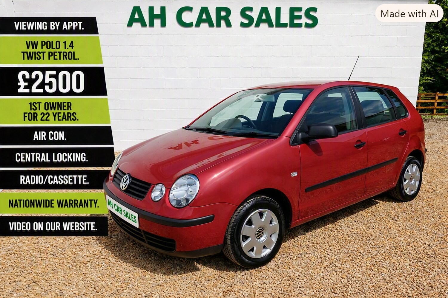 VOLKSWAGEN POLO 1.4 TWIST 5DR PETROL 40,965 MILES MANUAL ONLY 2,500 VIEW DETAILS...