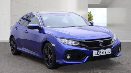 2019 HONDA CIVIC 1.0 VTEC TURBO 126 EX 5DR NAV CAMERA SUNROOF LEATHER ULEZ PETROL... photo
