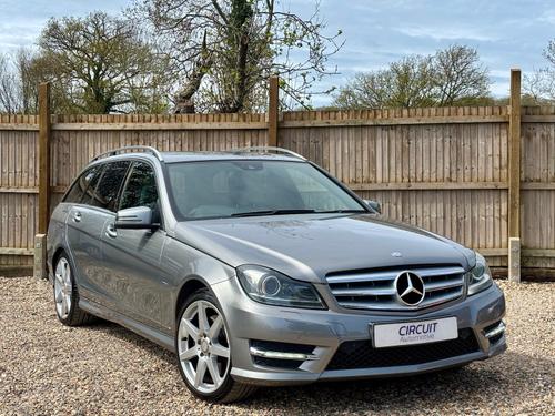 2012 MERCEDES C CLASS 3.0 V6 C350 CDI AMG SPORT METALLIC GREY ESTATE ULEZ DIESEL 114,000... photo