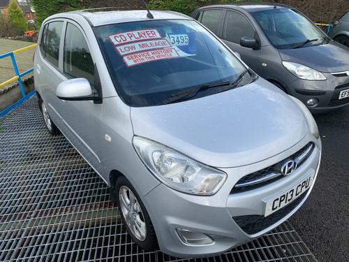 2013 HYUNDAI I10 1.2 STYLE 5DR PETROL 72,000 MILES MANUAL ONLY 3,495 FROM 77.06 PM... photo