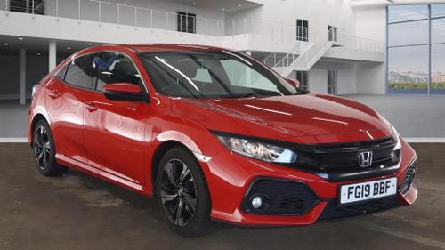 2019 HONDA CIVIC 1.0 VTEC TURBO 126 SR 5DR NAV CAMERA ULEZ HONDA HISTORY PETROL... photo