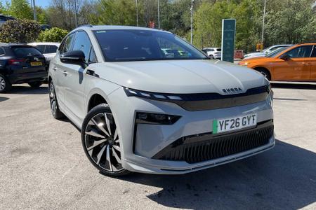 None skoda enyaq 210kw 85x sportline 82kwh 4x4 5dr auto [maxx] mileage 3,999 miles fuel type electric transmission automatic reg year 26... photo