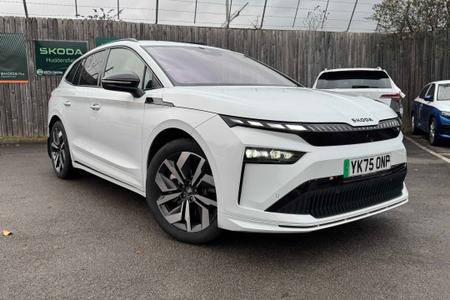 None skoda enyaq 210kw 85 sportline 82kwh 5dr auto mileage 4,896 miles fuel type electric transmission automatic reg year 25 reg only... photo