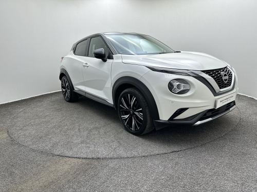 Used 2023 Nissan JUKE 1.0 DiG-T 114 Tekna+ 5dr Pearl White Black Roof at Aylesbury Motor Group