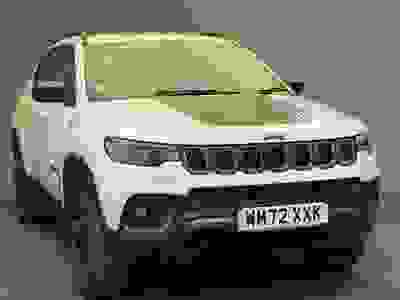Used 2023 JEEP COMPASS 1.3 GSE T4 11.4kWh 240 Bhp TRAILHAWK (VQ) White at Eddie Wright Car Supermarket