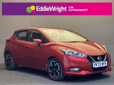 Used 2022 NISSAN MICRA 1.0 IG-T Acenta (NQ) Red at Eddie Wright Car Supermarket