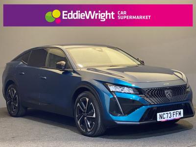 Used 2024 PEUGEOT 408 1.2 PureTech 130 Bhp ALLURE PREMIUM FASTBACK EAT (VQ) Blue at Eddie Wright Car Supermarket