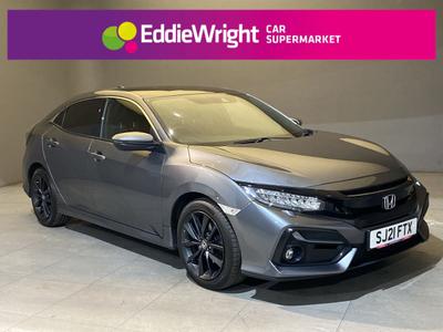 2021 HONDA CIVIC 1.0 VTEC EX VQ SAT NAV PAN ROOF LEATHER PRICE 13,498 FUEL... photo