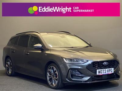 FORD FOCUS 1.0T ECOBOOST MHEV 125 BHP ST LINE X NQ LEATHER SAT NAV...